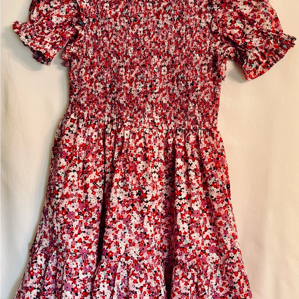 J.Crew Puff-Sleeve Smocked Dress